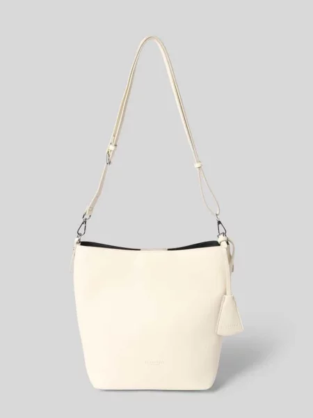Torebka hobo Seidenfelt z logo beżowa