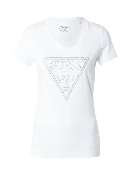 Guess Tricou alb