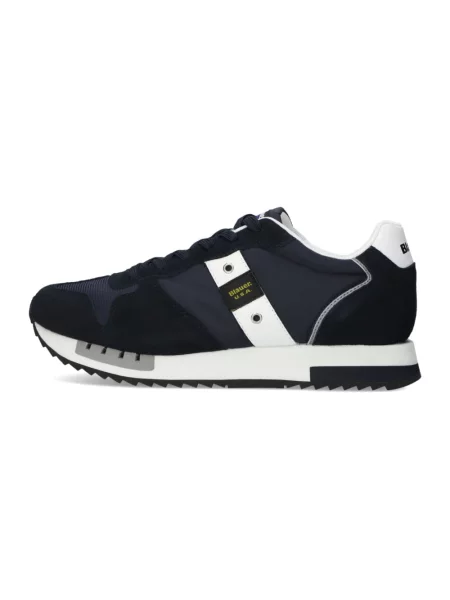 Sneakersy Blauer skórzane granatowe
