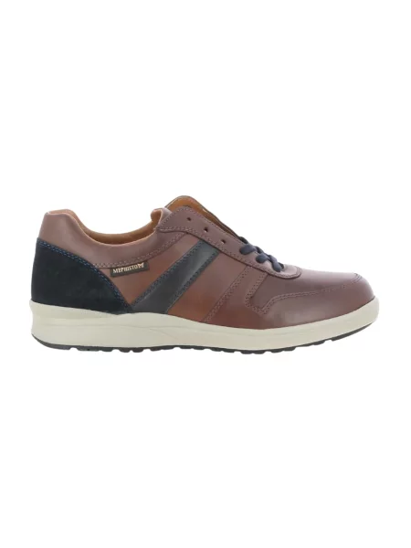 Sneakersy Mephisto skórzane brązowe