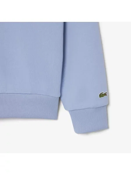 Lacoste Bluza Z Kołnierzykiem Polo Loose Fit niebieska
