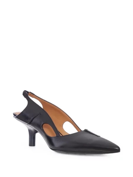 Pantofi cu toc Capasa Milano din piele slingback negru