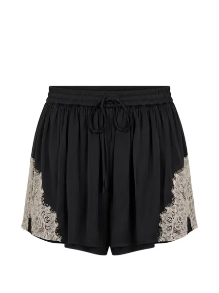 Pantaloni scurți Cinq A Sept din dantelă negru