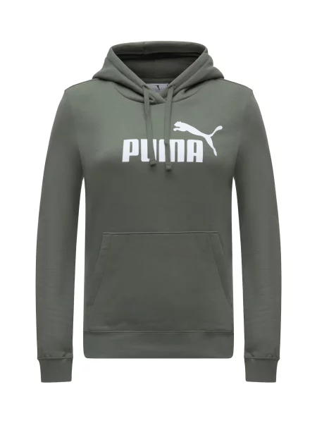 PUMA Sportinio tipo megztinis ESS No. 1 rusvai žalia balta
