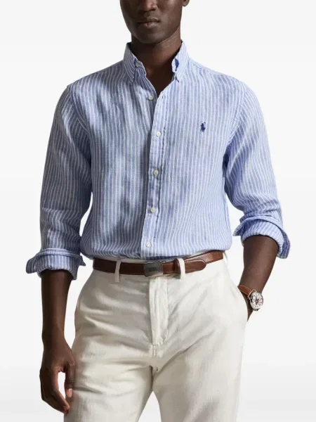 Șapcă Polo Ralph Lauren cu decolteu în V cu autograf în carouri albastru