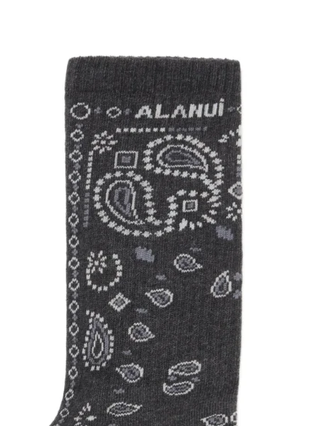 Șosete Alanui cu model paisley negru