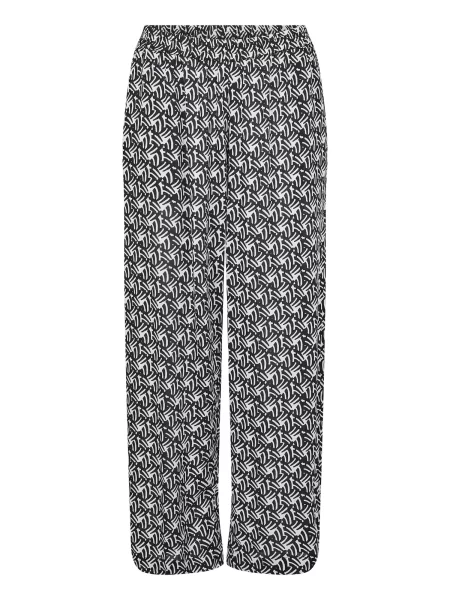 Kaffe Pantaloni Sanne negru alb