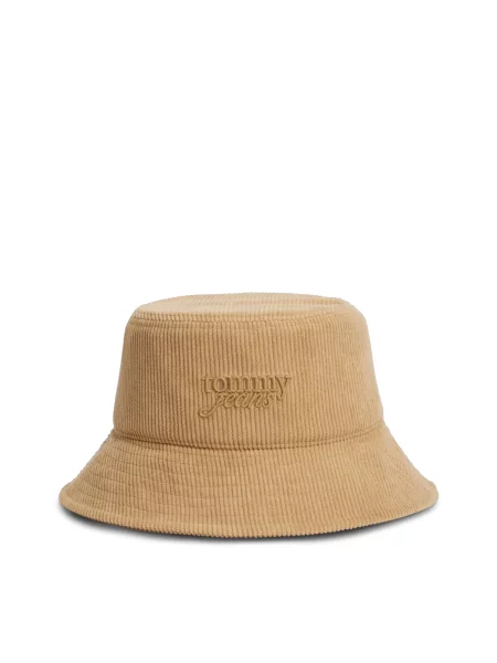 Tommy Jeans Klobúk kaki béžová