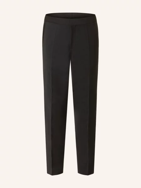 Hugo Smokingové Kalhoty Hesten Extra Slim Fit black černé