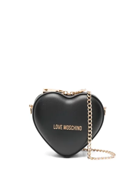 Боди Love Moschino със сърца черно