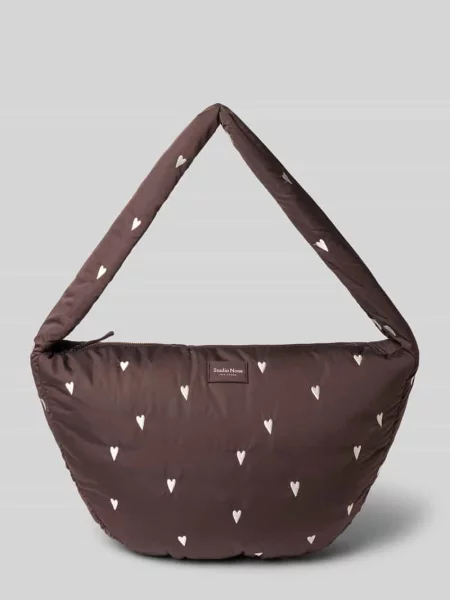 Torba na ramię z detal z logo model Puffy' Studio Noos