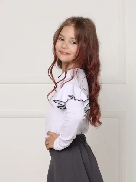 Лонгслив Yuki белый