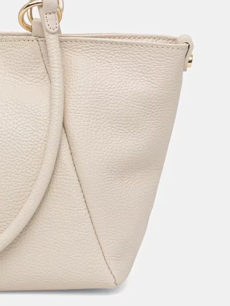 Bőr shopper táska Answear.lab bézs