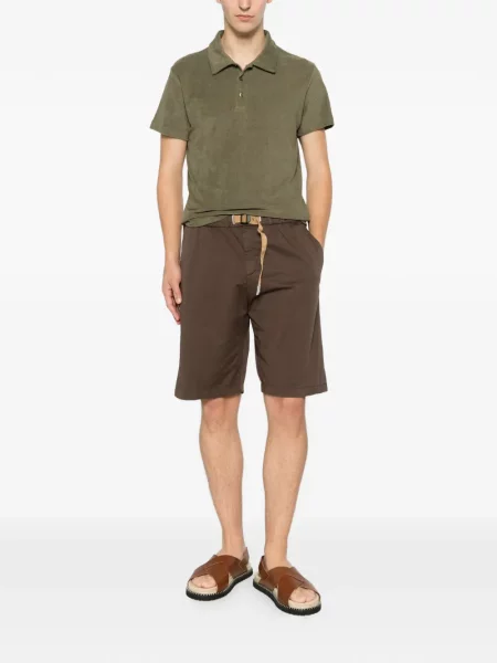 Scurt tricou polo Anonym Apparel maro