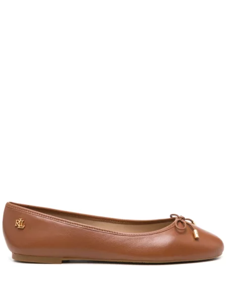Balerini Lauren Ralph Lauren din piele maro