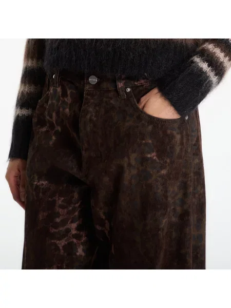 Дънки AllSaints Sadie Barrel Jean Leppo Brown 27 кафяво
