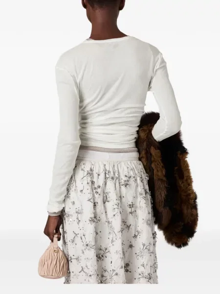 Rochie Miu Miu tricotate alb