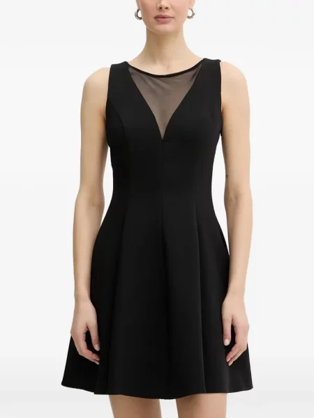 Rochie mini Morgan cu motiv cu inimi negru