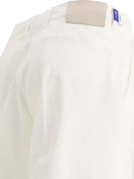 Pantaloni Jacob Cohën alb