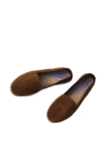 Espadrile Manebi din piele de căprioară maro