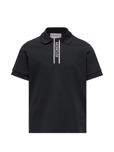 Koszulka polo dziecięca Moncler Enfant niebieska