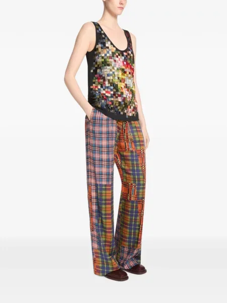 Pantaloni Dries Van Noten portocaliu