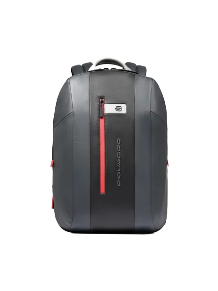 Torba na laptopa Piquadro skórzana czarna