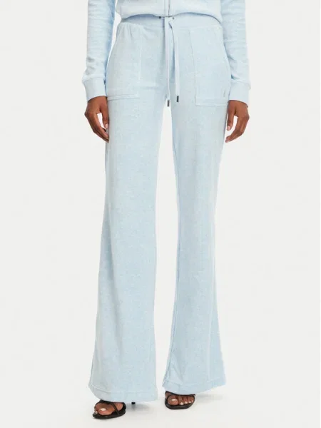 Juicy Couture Долнище анцуг Layla Flared Leg светлосиньо