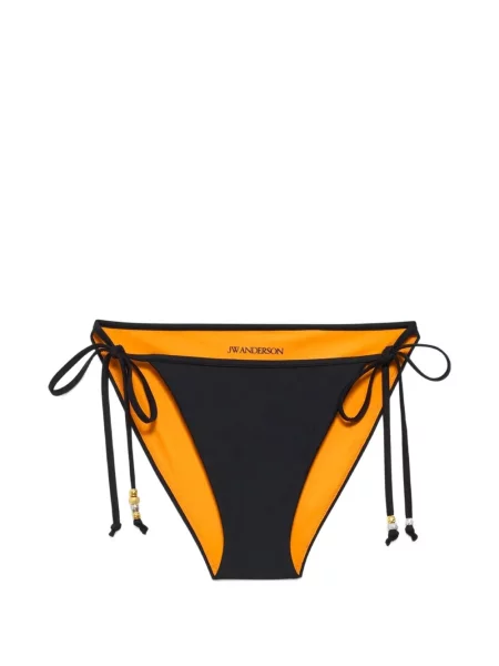 Bikini Jw Anderson cu legături cu mărgele negru