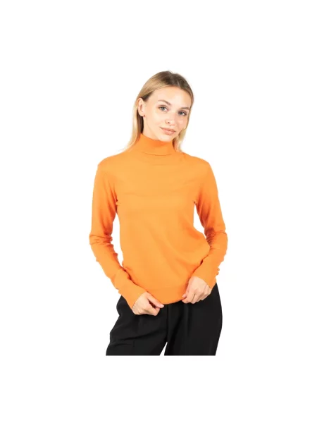 Dzianinowy golf golf Silvian Heach pomarańczowy