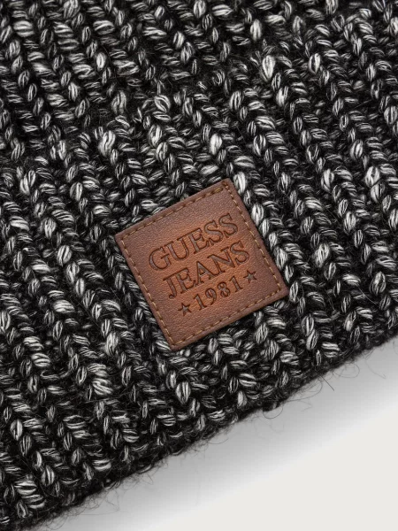 Guess Jeans căciulă pentru bărbați cu negru