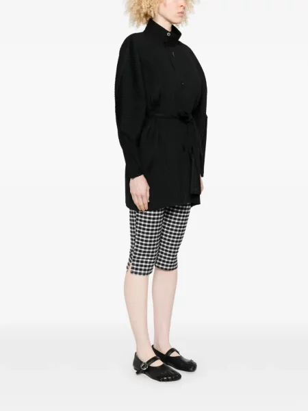Kabát Pleats Please Issey Miyake fekete