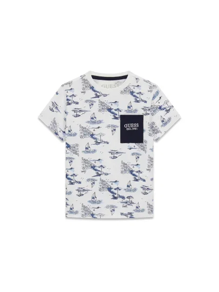 Guess Póló Regular Fit fehér