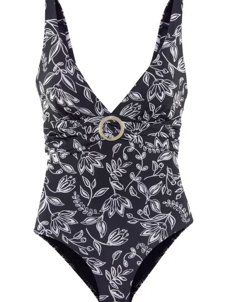 VIVANCE Enodelne kopalke črna bela