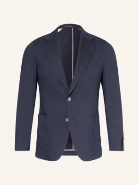 Windsor. Marynarka Giorno O Kroju Extra Slim Fit Z Lnu blau