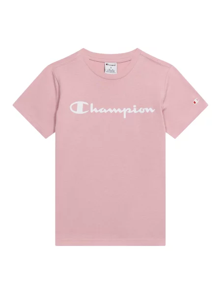 Champion Tricou roz alb
