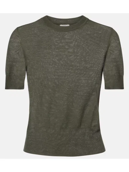 Top Joseph din cașmir verde