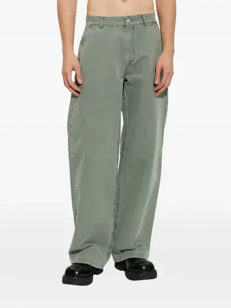 Pantaloni Misbhv cu autograf verde
