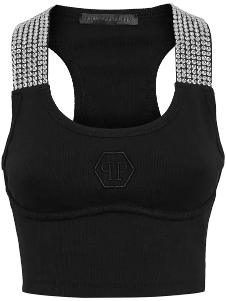 Decupat top Philipp Plein negru