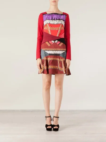 Rochie Peter Pilotto de costum roșu