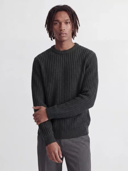 JACK & JONES Svetr JJJAXON tmavě šedá