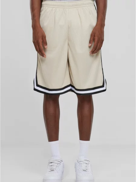 Pruhované kraťasy Urban Classics se síťovinou černé