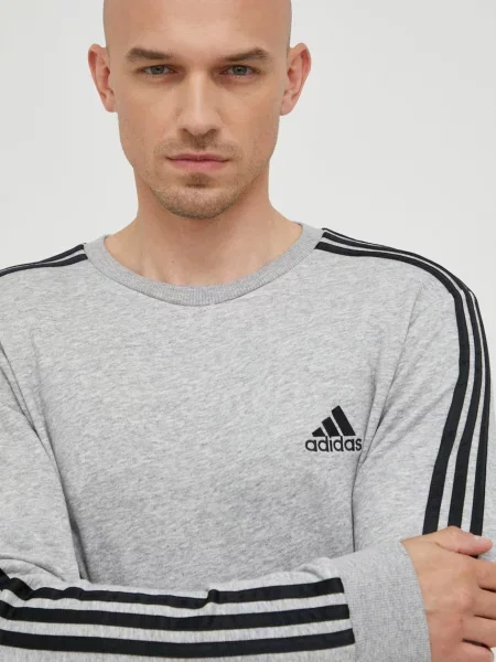 Hanorac Adidas cu dungi gri