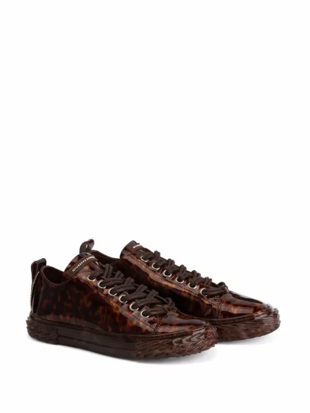 Kožené tenisky Giuseppe Zanotti hnědé