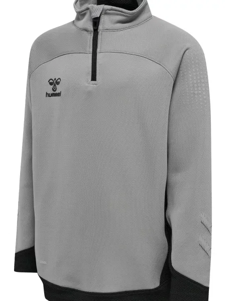 Bluza dresowa z półzamkiem Hummel Lead szara