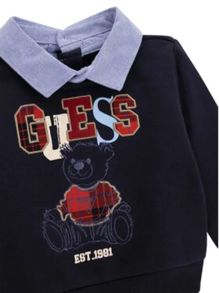 Guess Pulóver és szövet nadrág szett Sötétkék