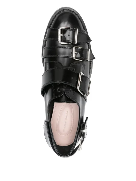 Обувки в стил дерби Simone Rocha с катарама черно