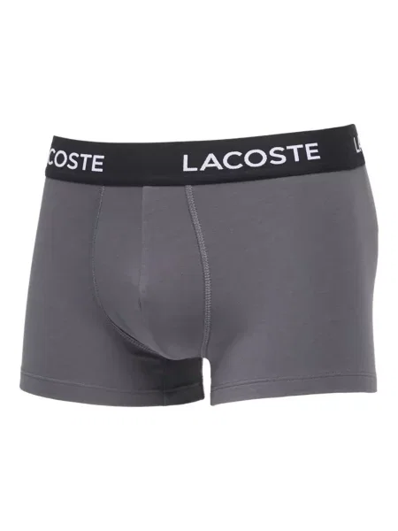 Боксерки Lacoste с автограф черно