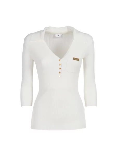 Sweter Elisabetta Franchi biały