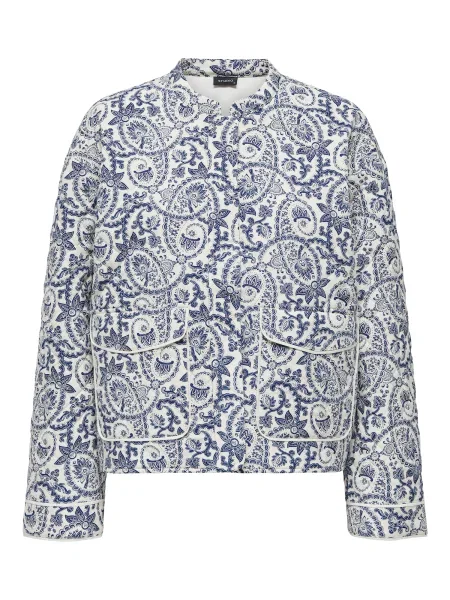 ONLY Geacă de primăvară-toamnă albastru alb